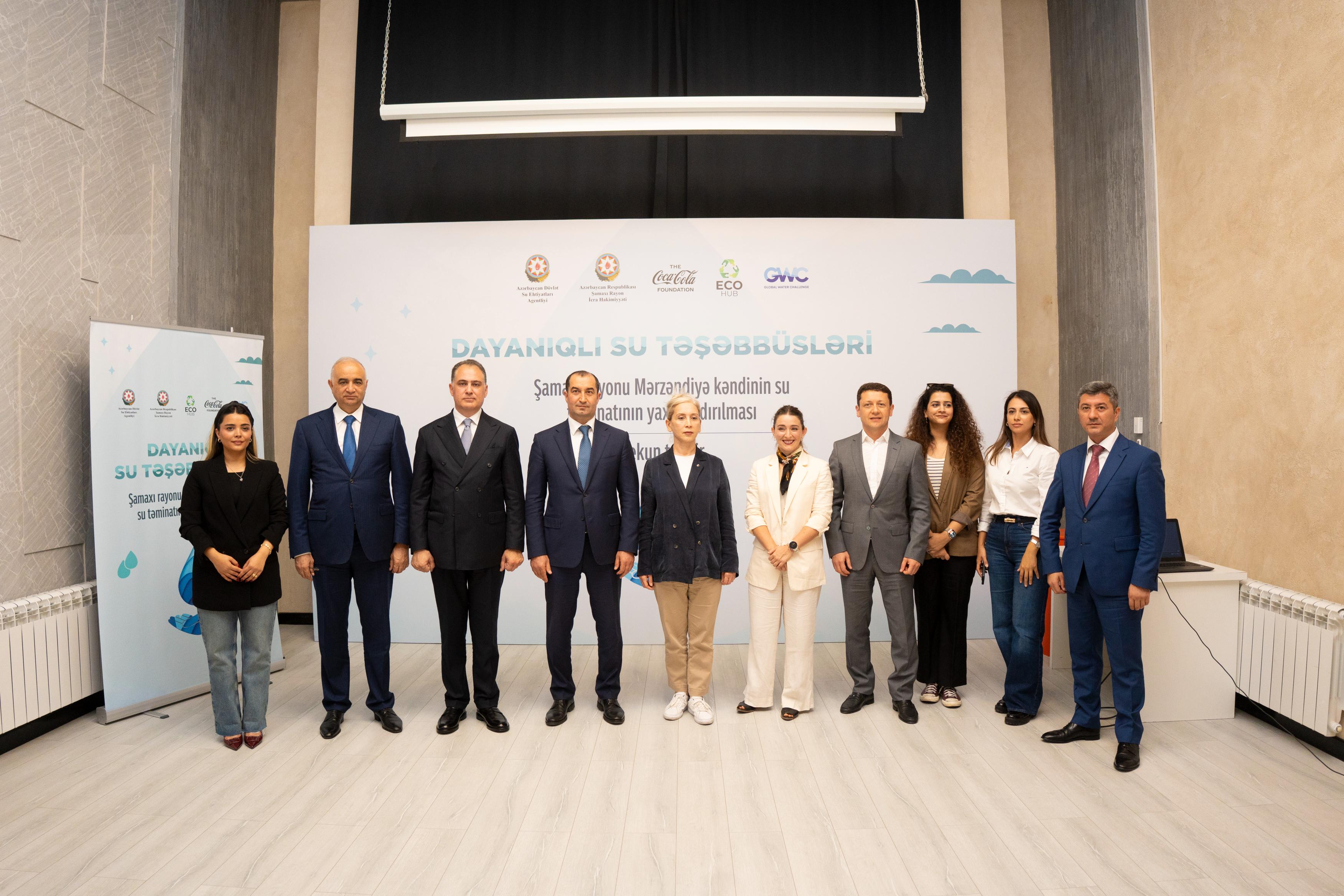 EcoHub-ın təşəbbüsü ilə Mərzəndiyə kəndində su layihəsi icra olundu (FOTO)
